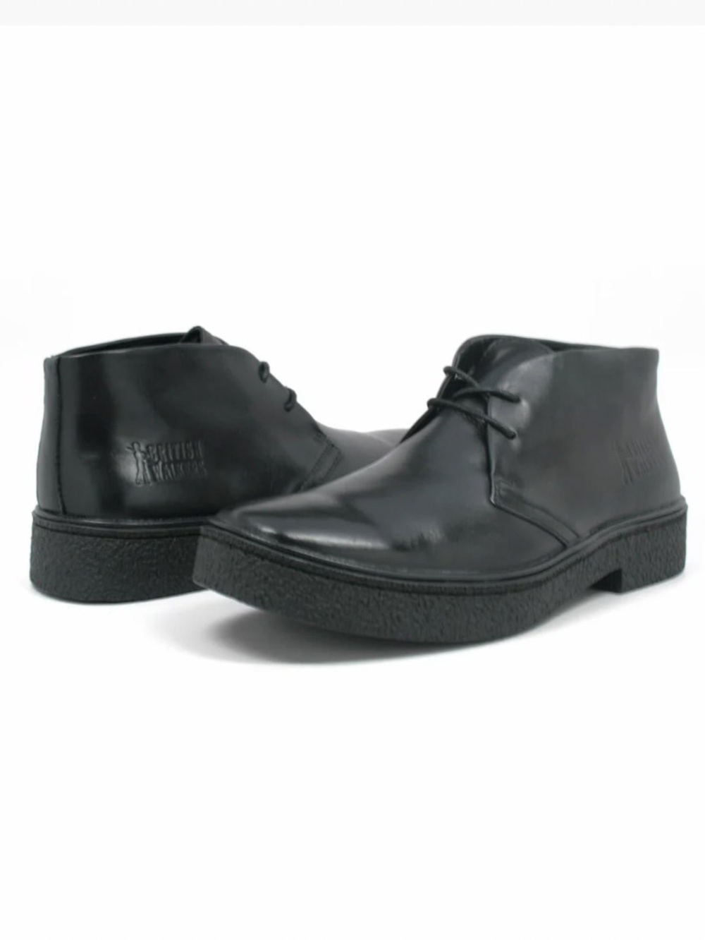 The Original British Walkers Men’s Playboy High Top Black Chukka Boot 10.5 M/W